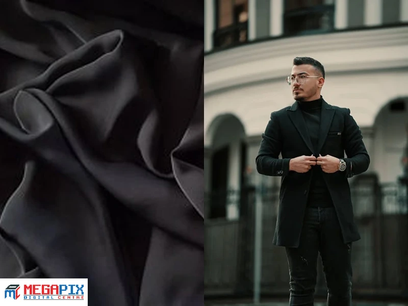 kain hitam beserta contoh penggunaannya di pakaian formal pria