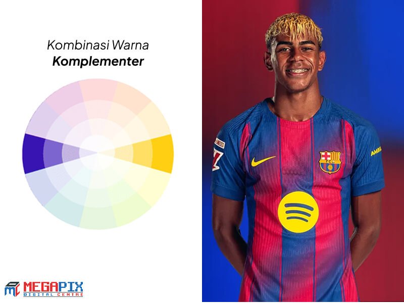 Kombinasi warna jersey komplementer