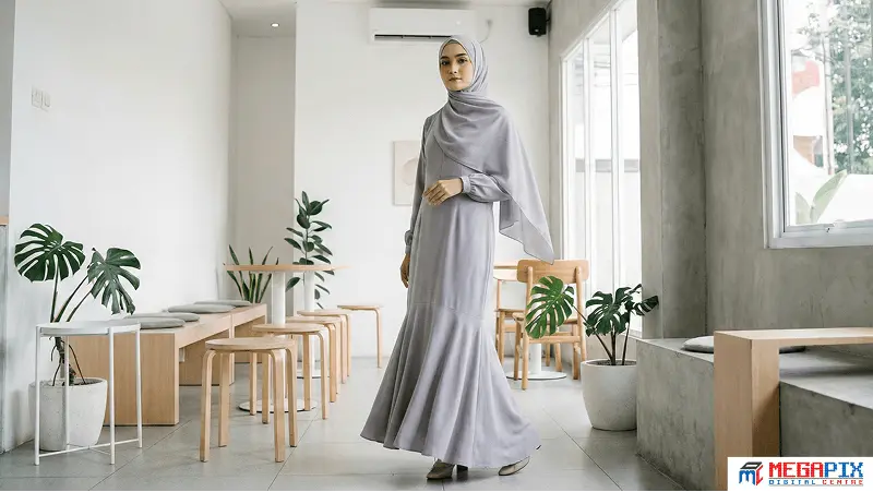 contoh gamis mermaid