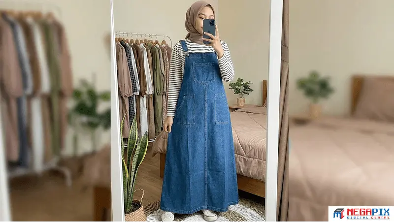 contoh gamis pinafore/kodok