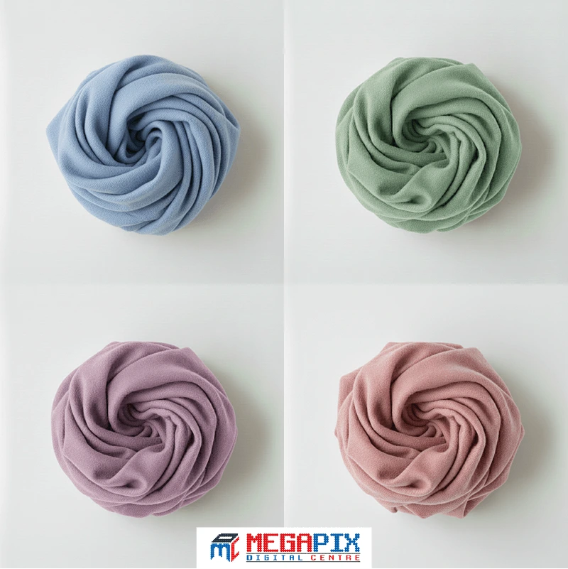 4 contoh kain gamis dengan warna pastel mute