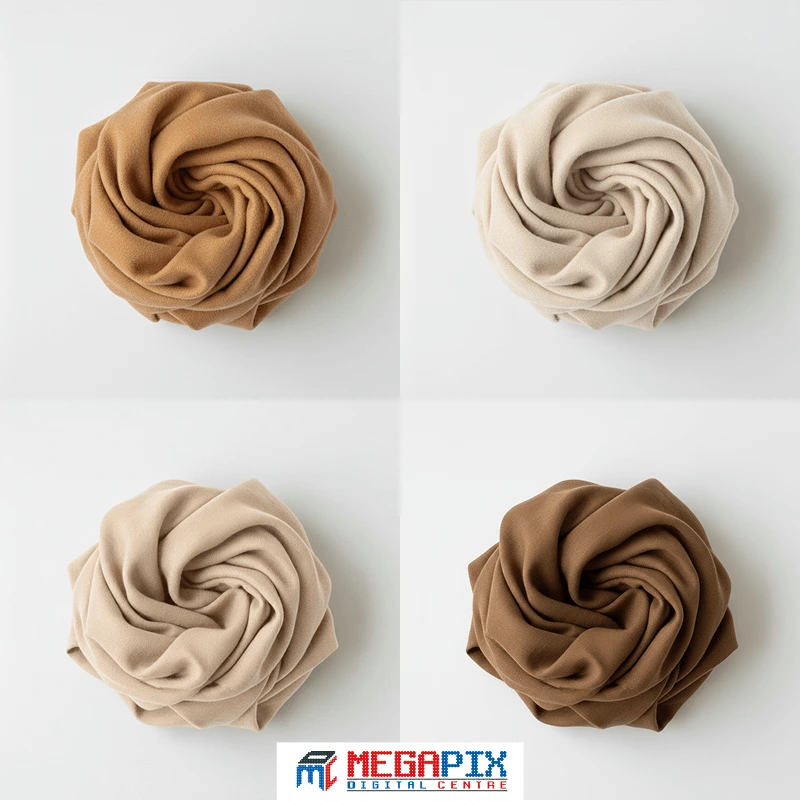 4 contoh kain gamis dengan warna soft earth tone