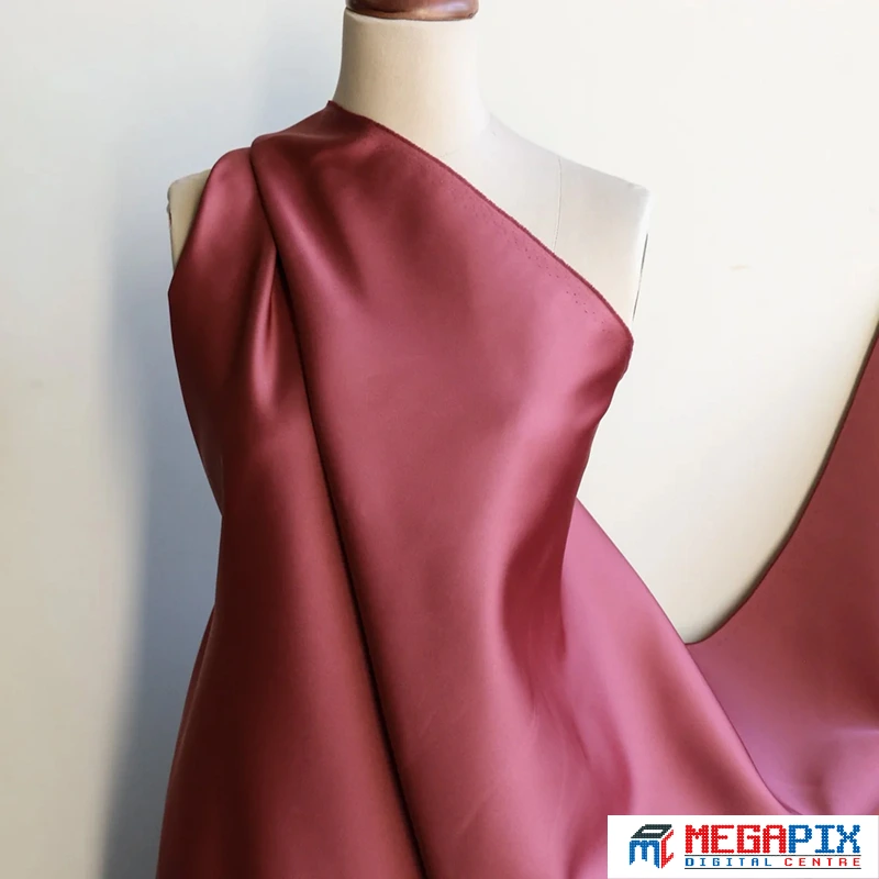 contoh kain satin delustered