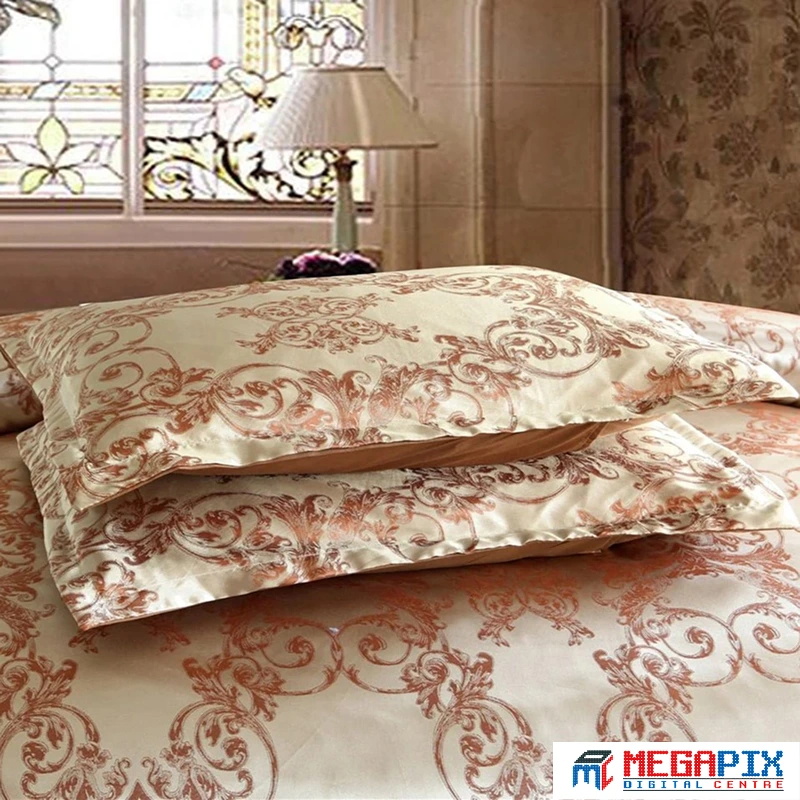 contoh kain satin jacquard