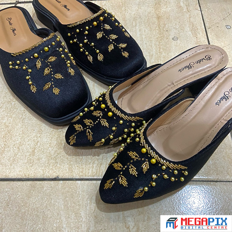 contoh kain satin slipper