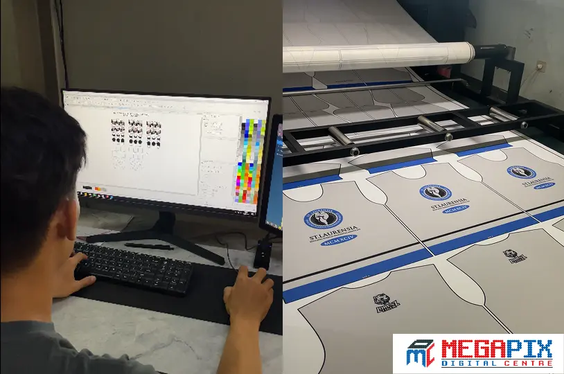 ilustrasi perbedaan warna di layar dan hasil cetak