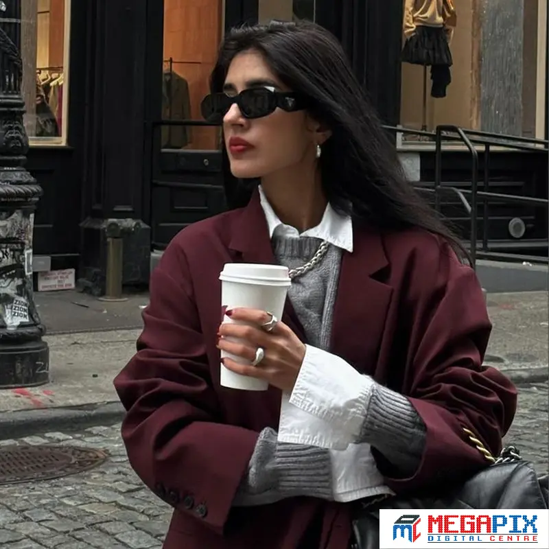 contoh perpaduan burgundy dan putih