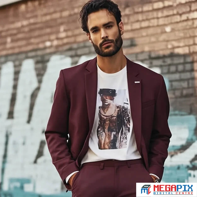 baju burgundy bernuansa cokelat