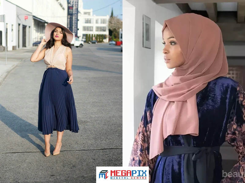 contoh perpaduan nude dan navy