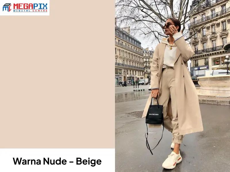contoh warna beige pada baju