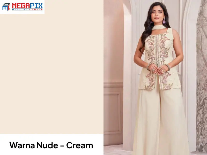 contoh warna cream pada baju