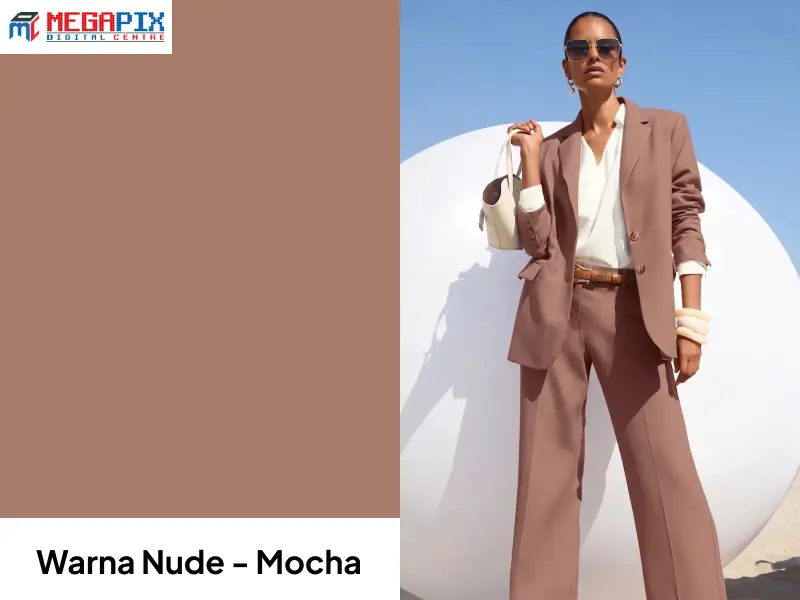 contoh warna mocha pada baju