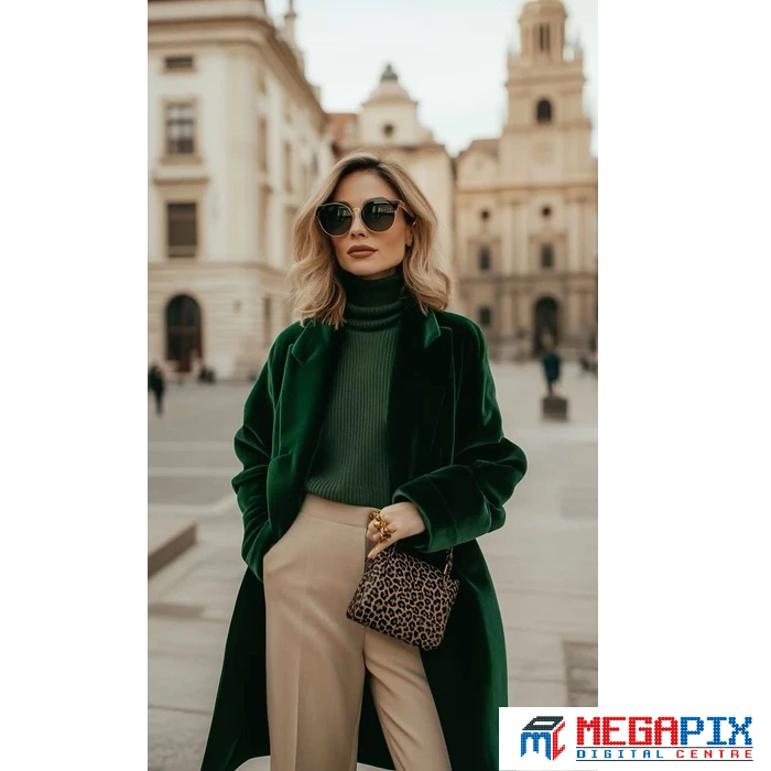 contoh perpaduan emerald dan beige