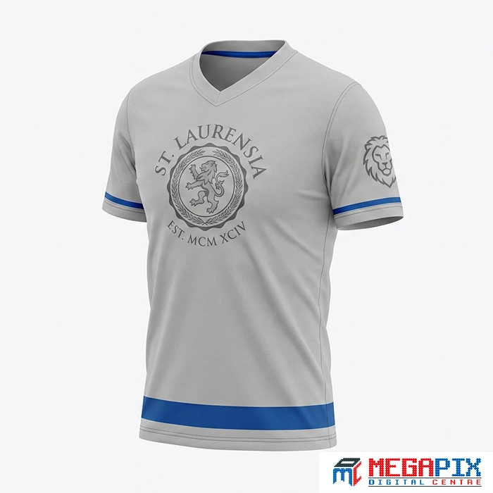 contoh jersey komunitas warna abu abu biru