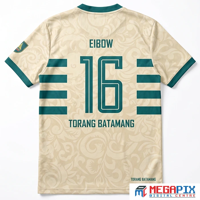 contoh jersey komunitas warna hijau cream