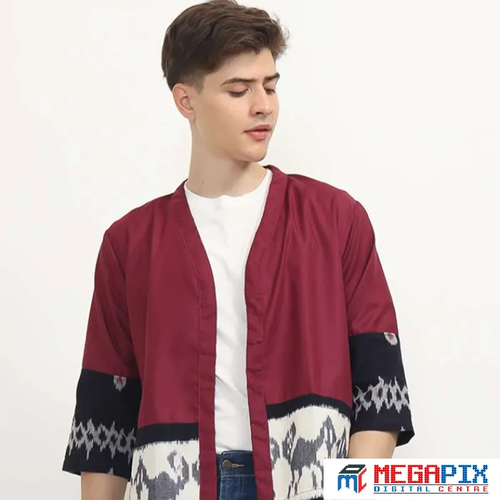 ilustrasi batik outer kimono