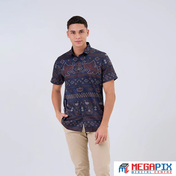ilustrasi batik lengan pendek