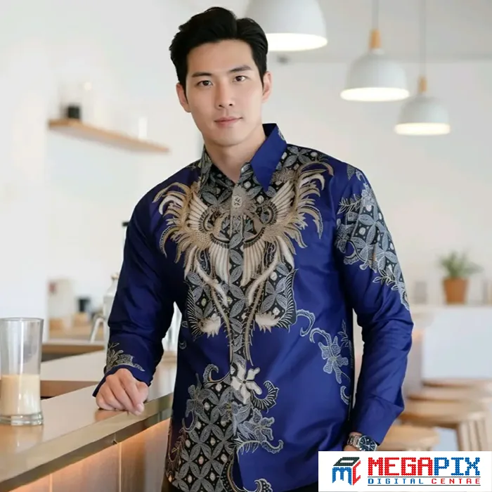 ilustrasi batik slim fit
